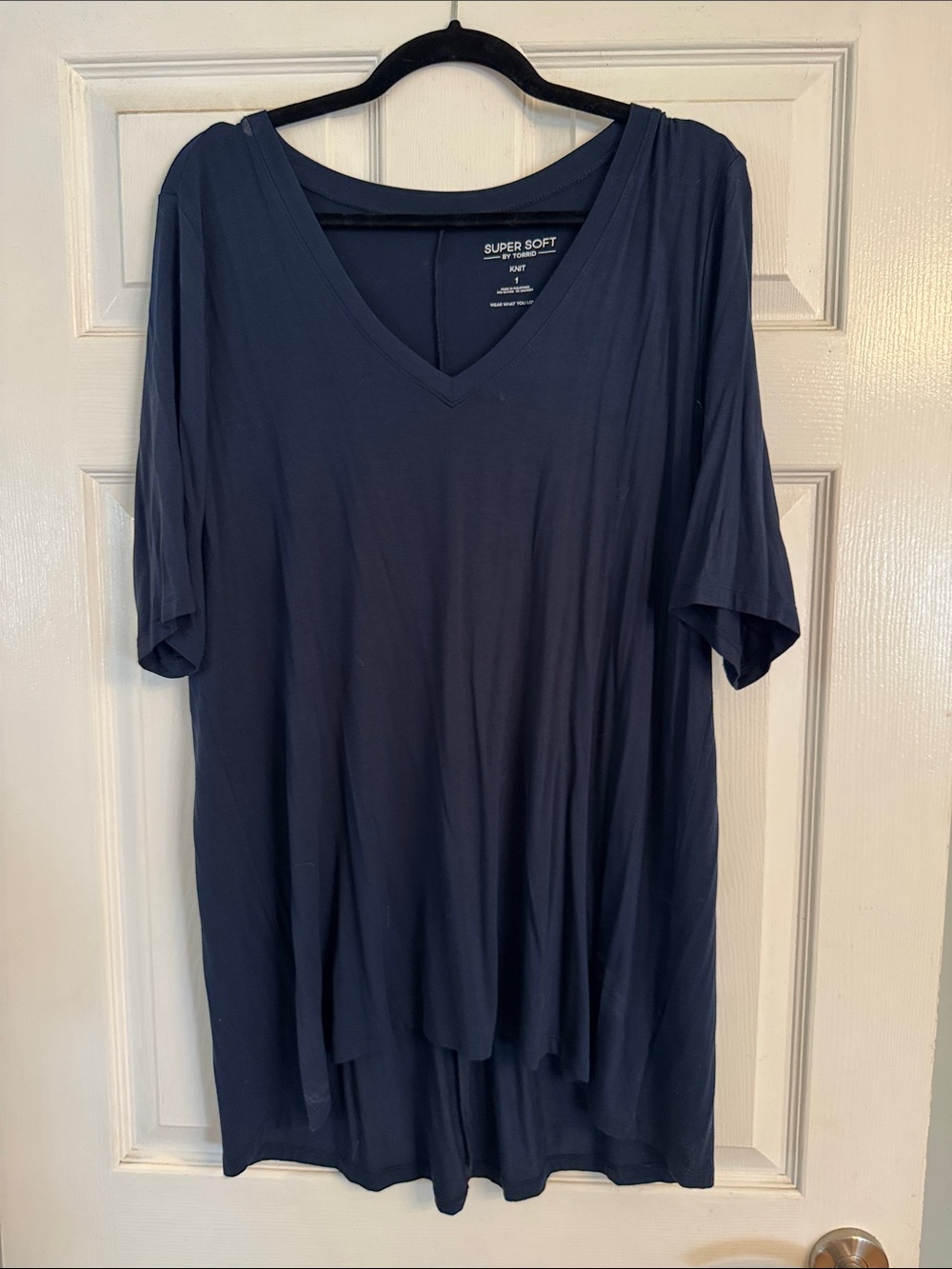 Torrid V-Neck Top - Navy Blue